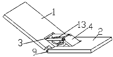 Bed board used for excretion on hospital bed