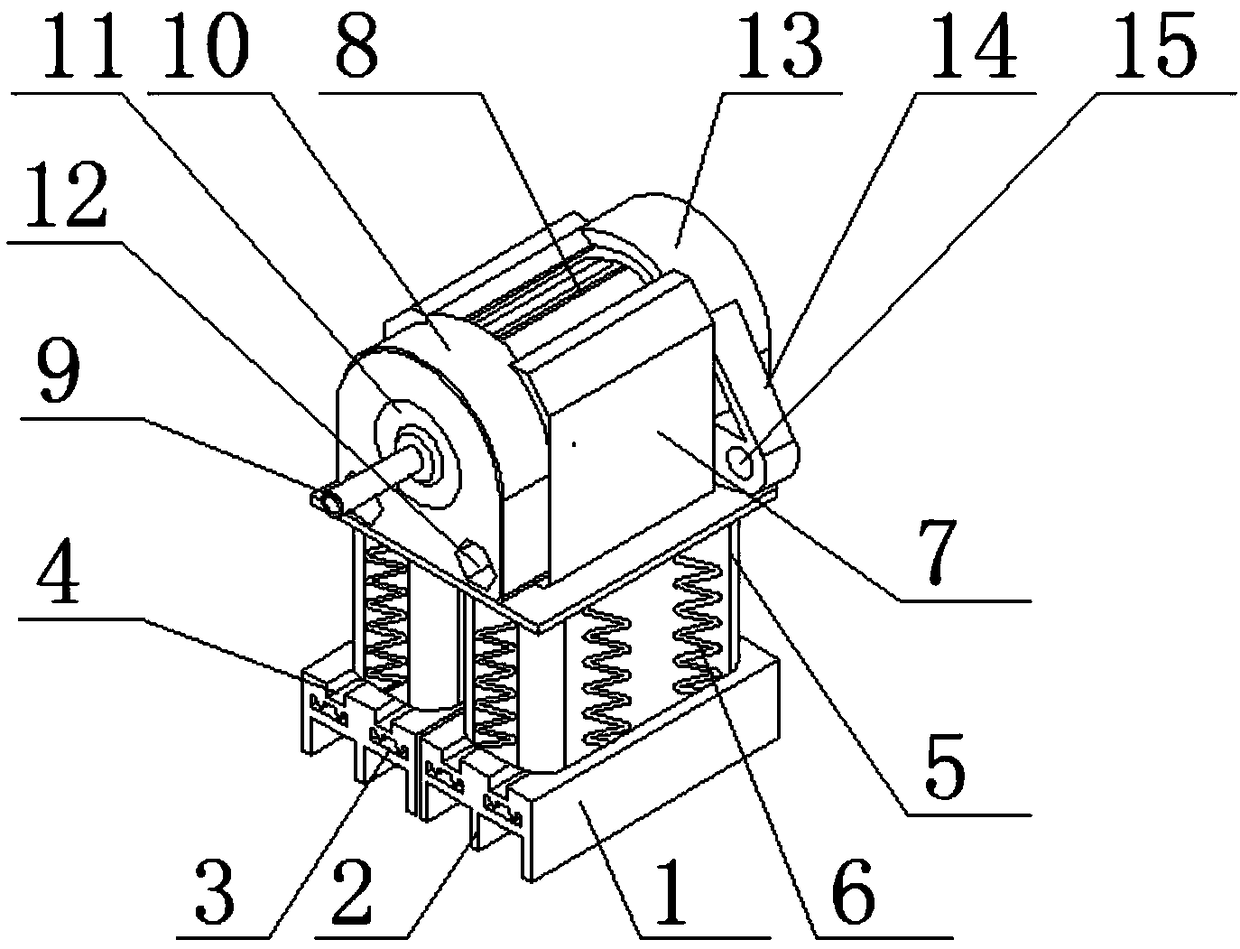 Motor with noise reduction and damping functions