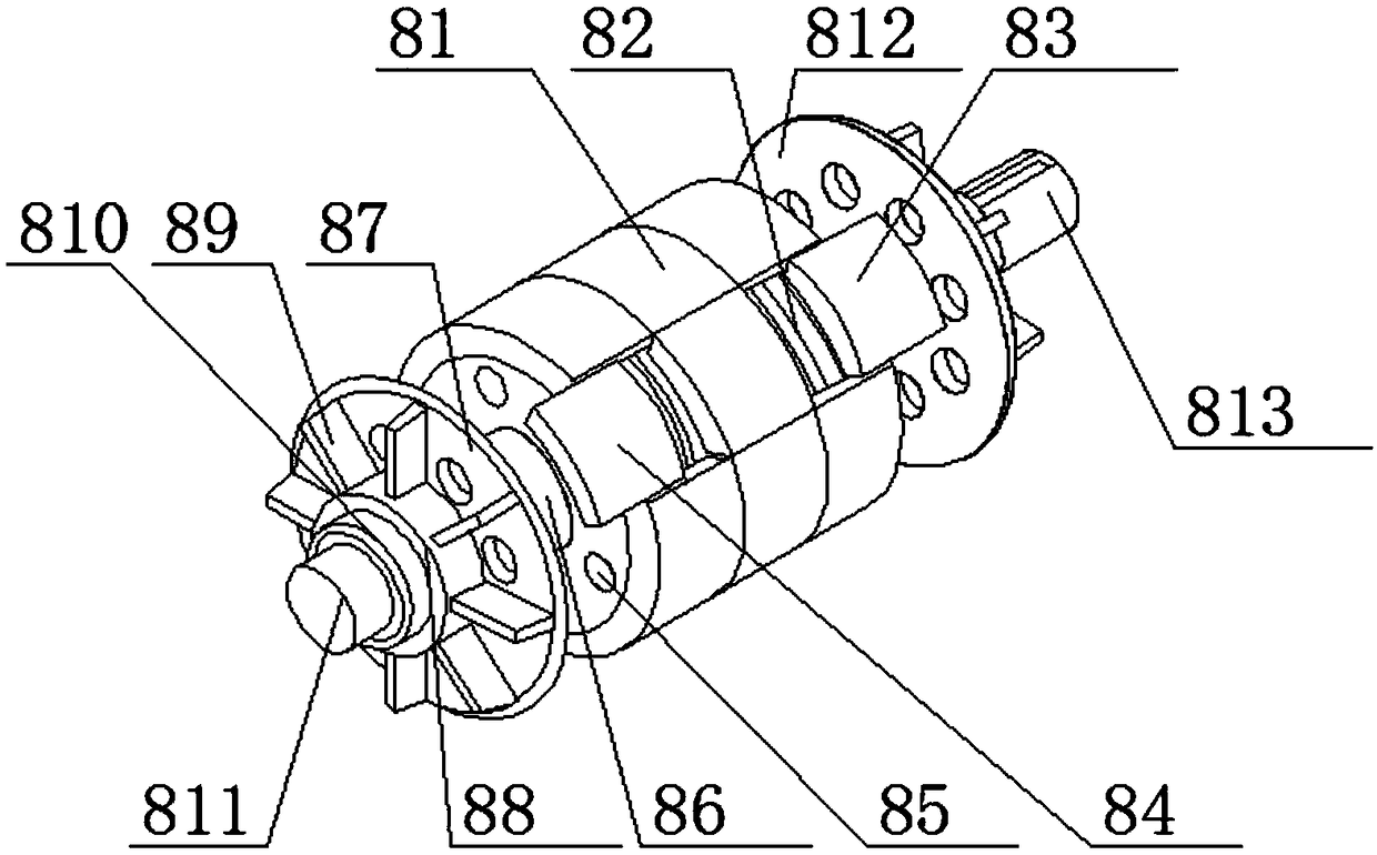 Motor with noise reduction and damping functions