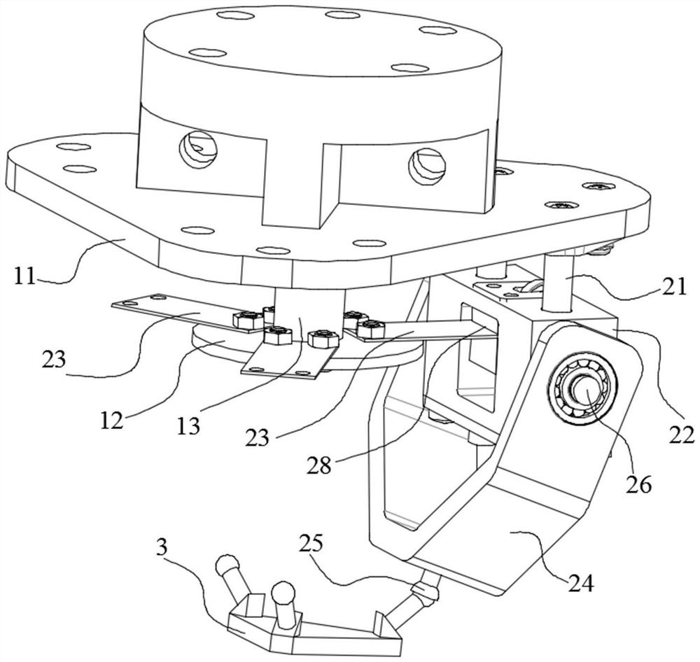 A passive and compliant wrist of a b-ultrasound detection robot