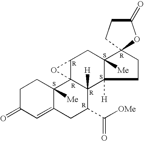 Combination of an aldosterone receptor antagonist and an HMG CoA reductase inhibitor