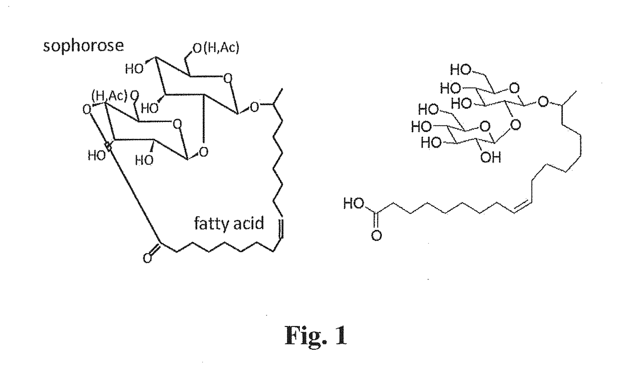 Compositions Containing a Bitter Tastant and at Least One Sophorolipid, and Methods of Reducing Bitter Taste Attributed to a Bitter Tastant in an Edible Composition