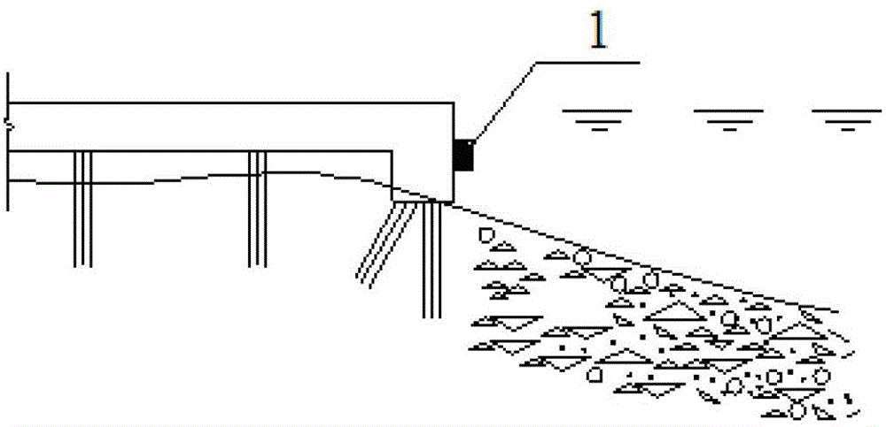 Shipment method combining large constructional element rolling and floating crane