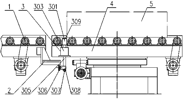 A safety limit mechanism for automatic turntable conveying device