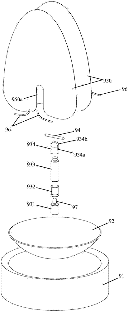 Halloween costume flame effect display device