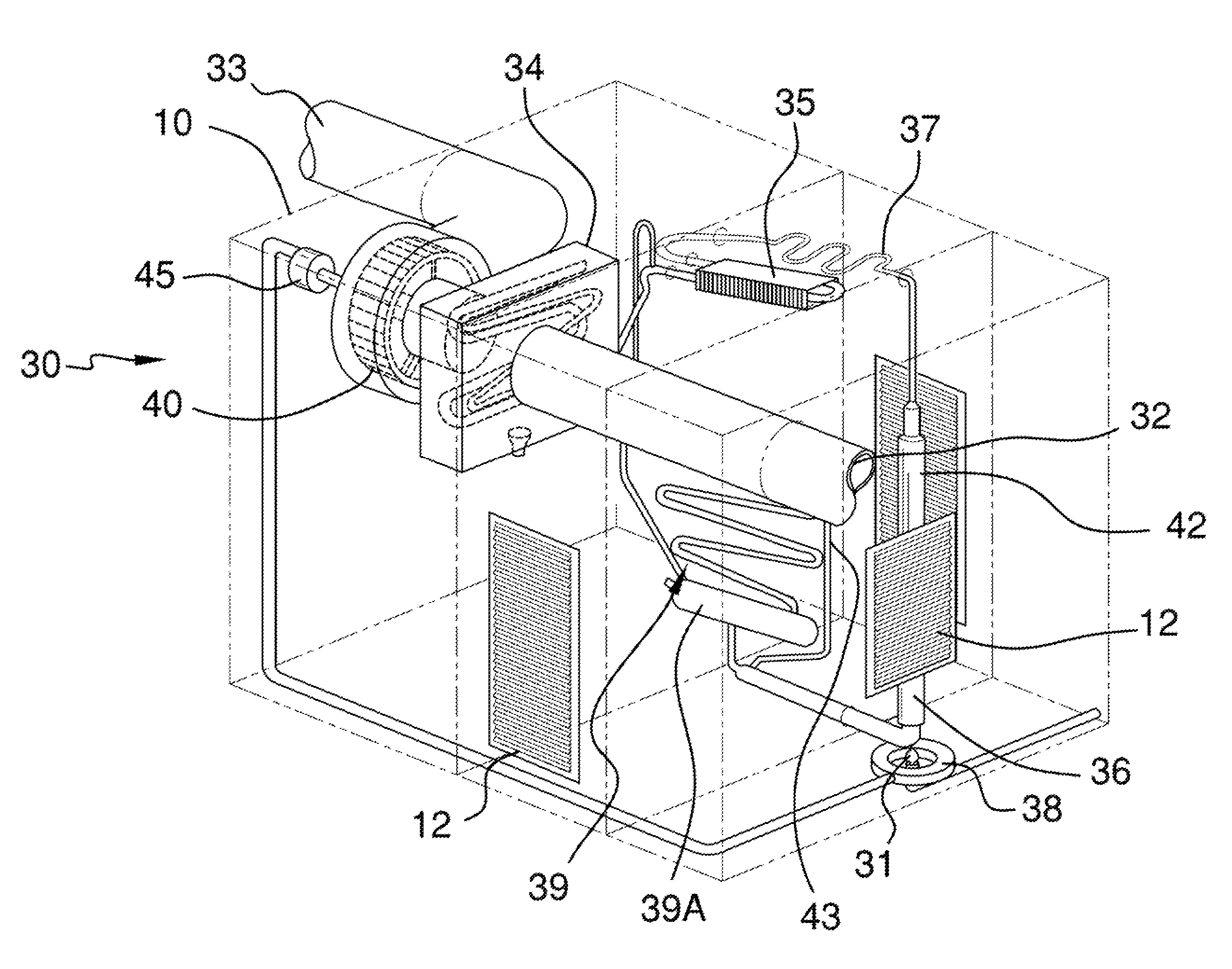 Portable powered air conditioner