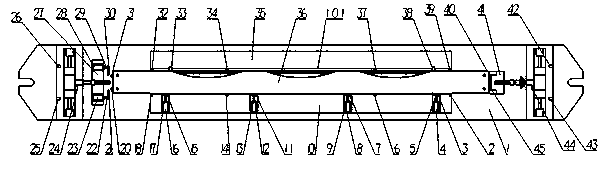 An aircraft long beam multi-position automatic fixture