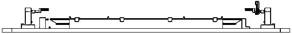 An aircraft long beam multi-position automatic fixture