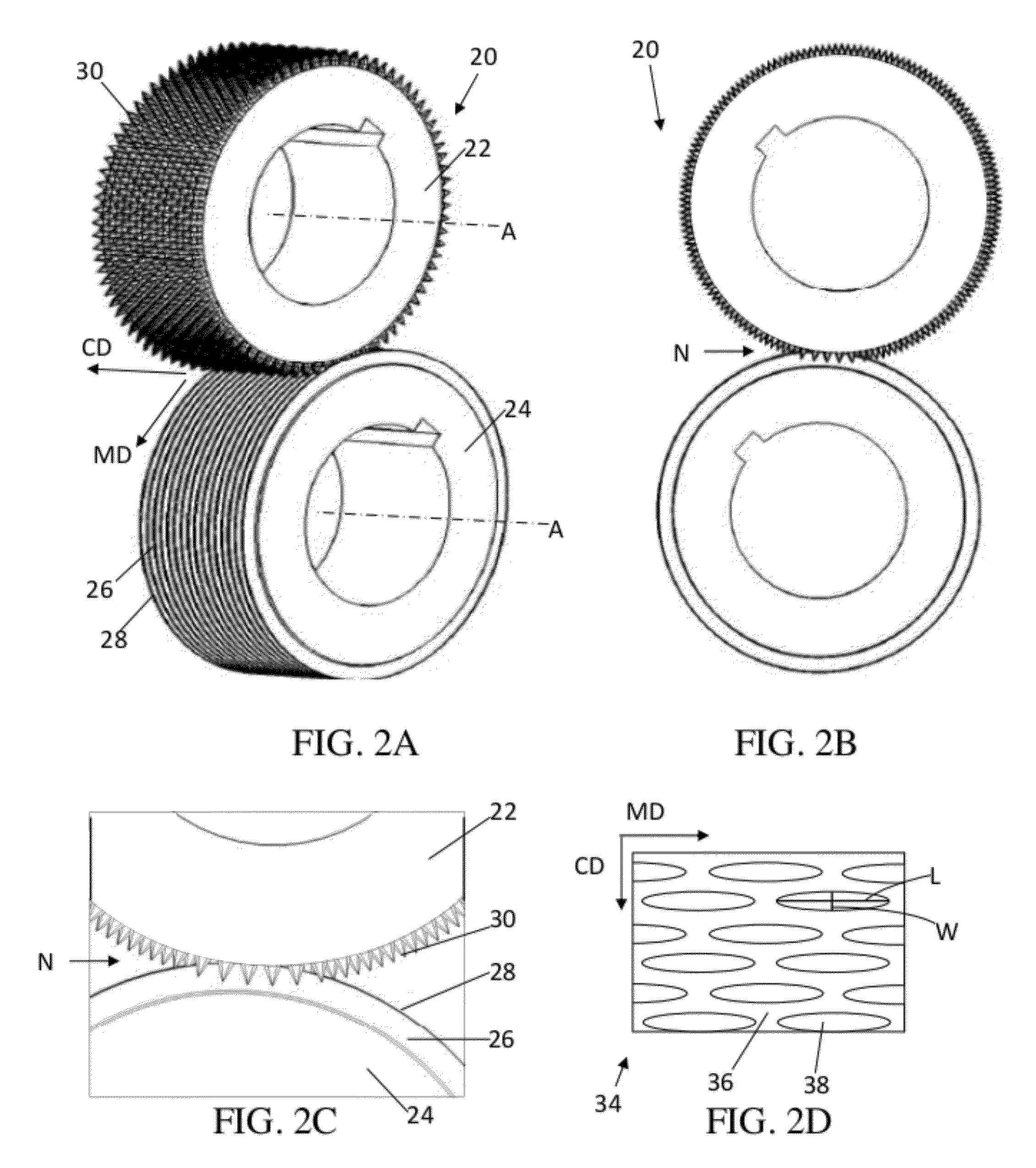 Apparatus and process for aperturing and stretching a web
