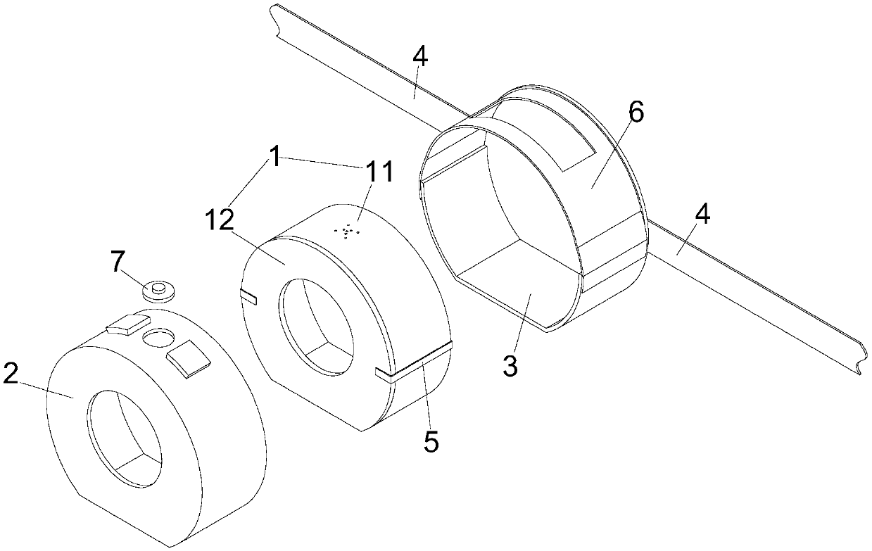 Neostomy excrement receiving device