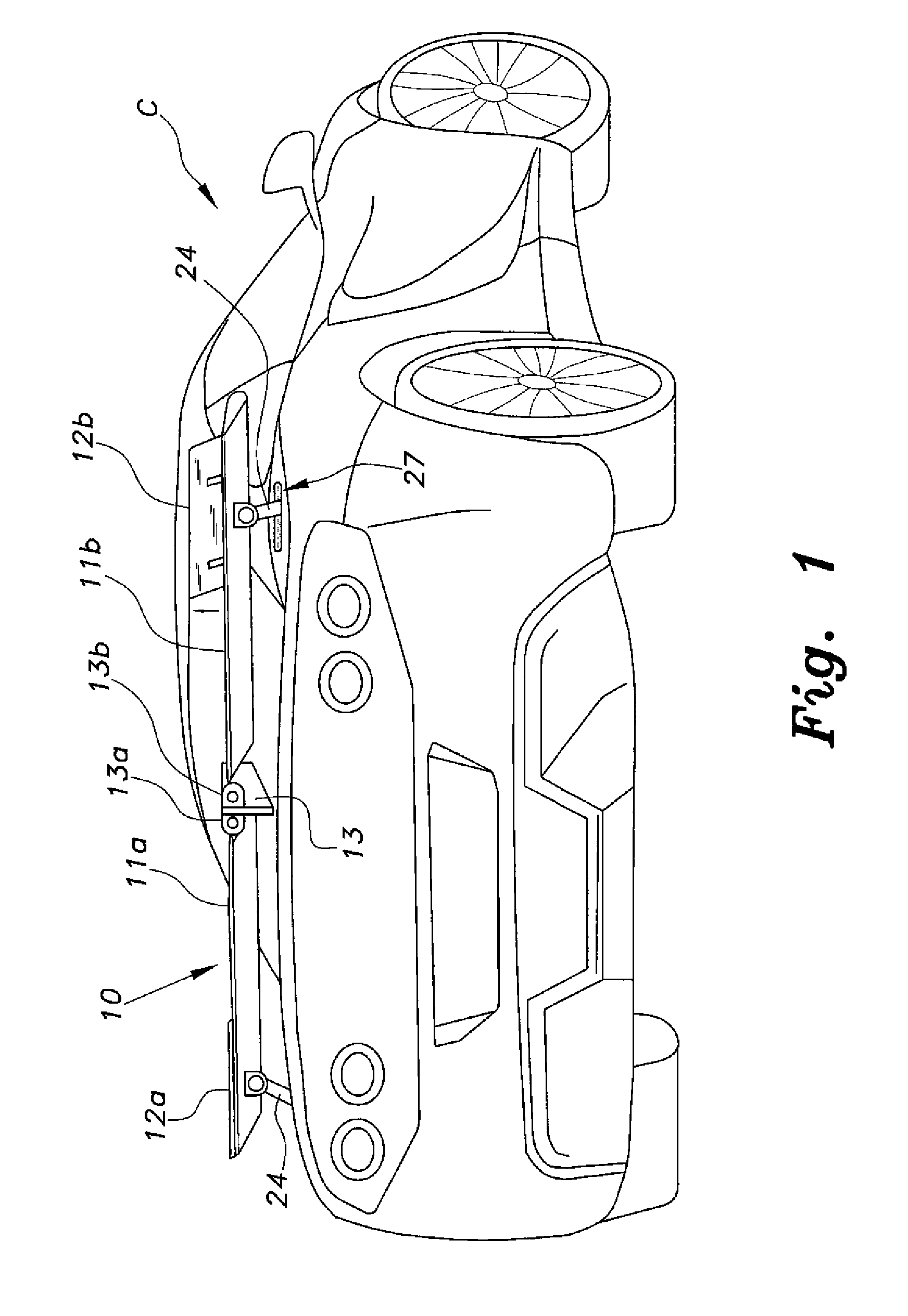 Dynamically adjustable airfoil system for road vehicles