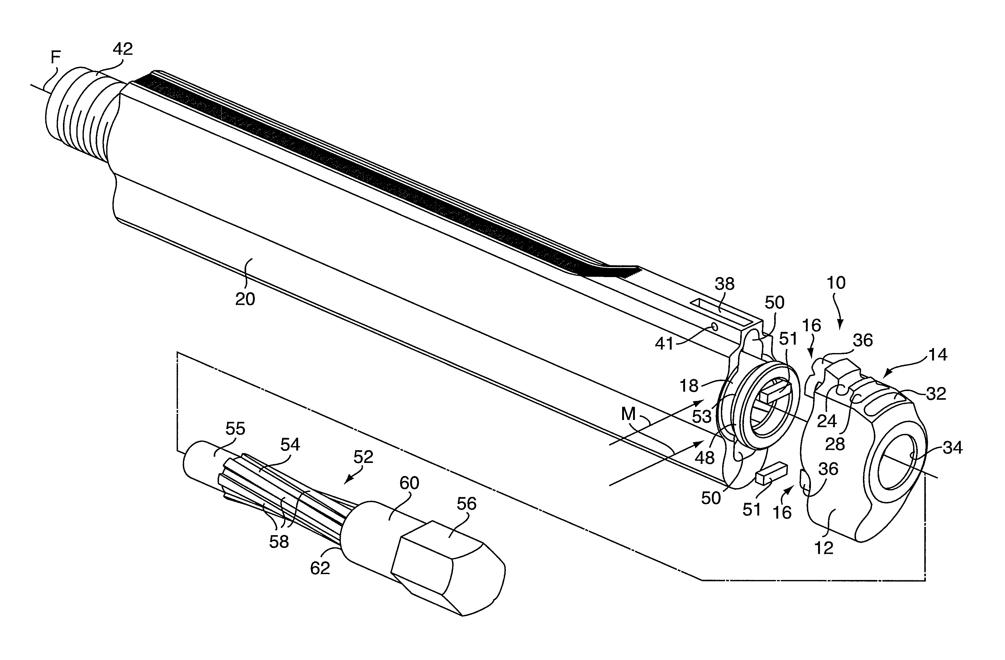 Method for attaching a compensator assembly to a firearm