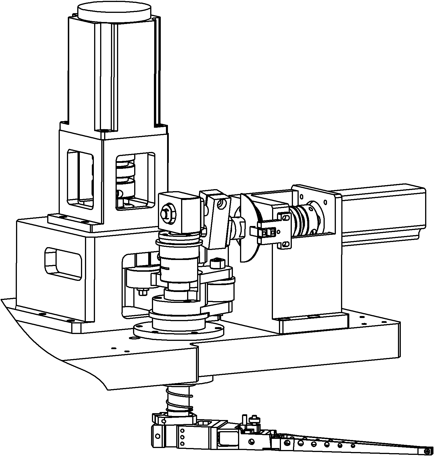 Solid crystal machine head bonding mechanism