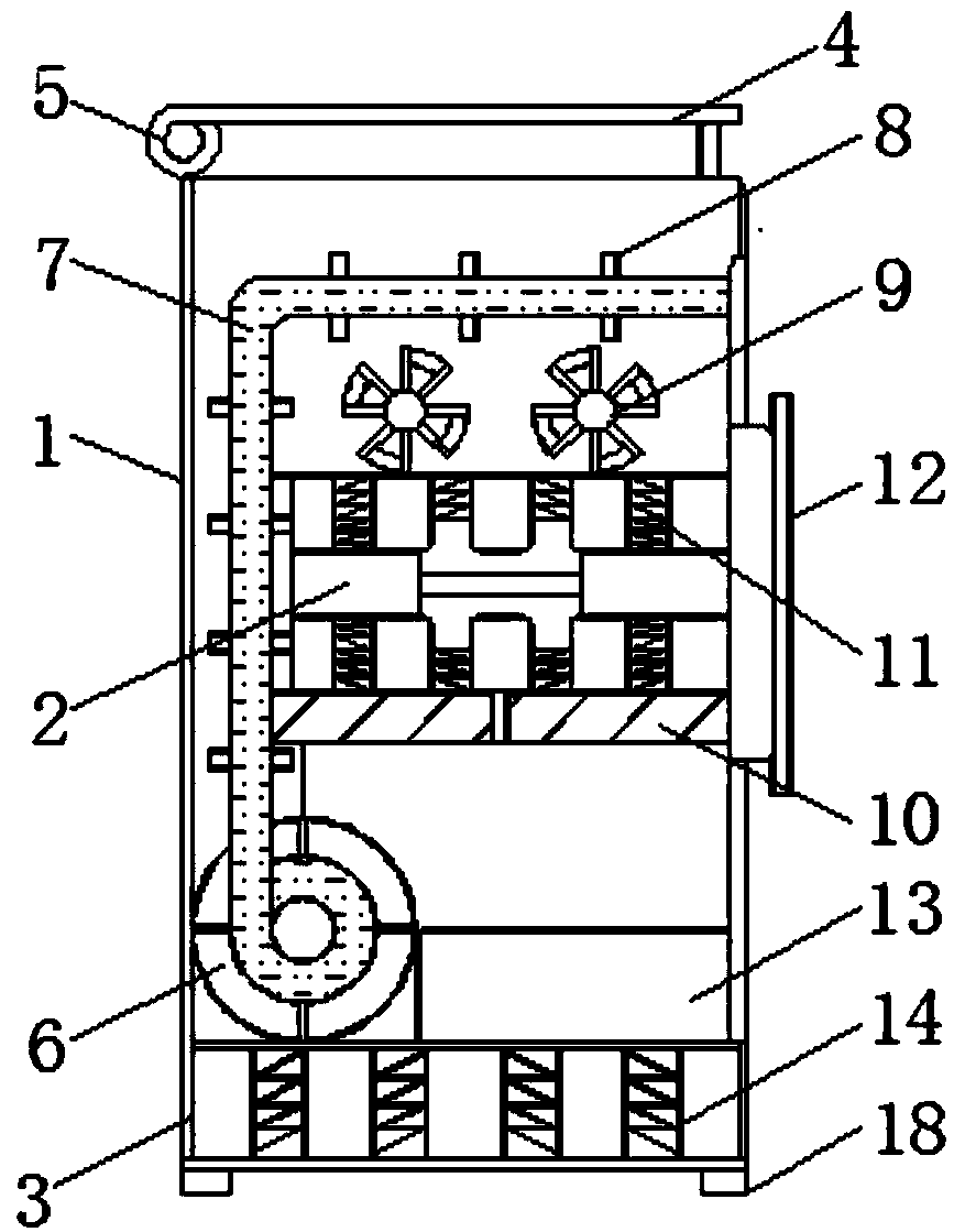 Computer shell with dustproof and heat dissipation functions