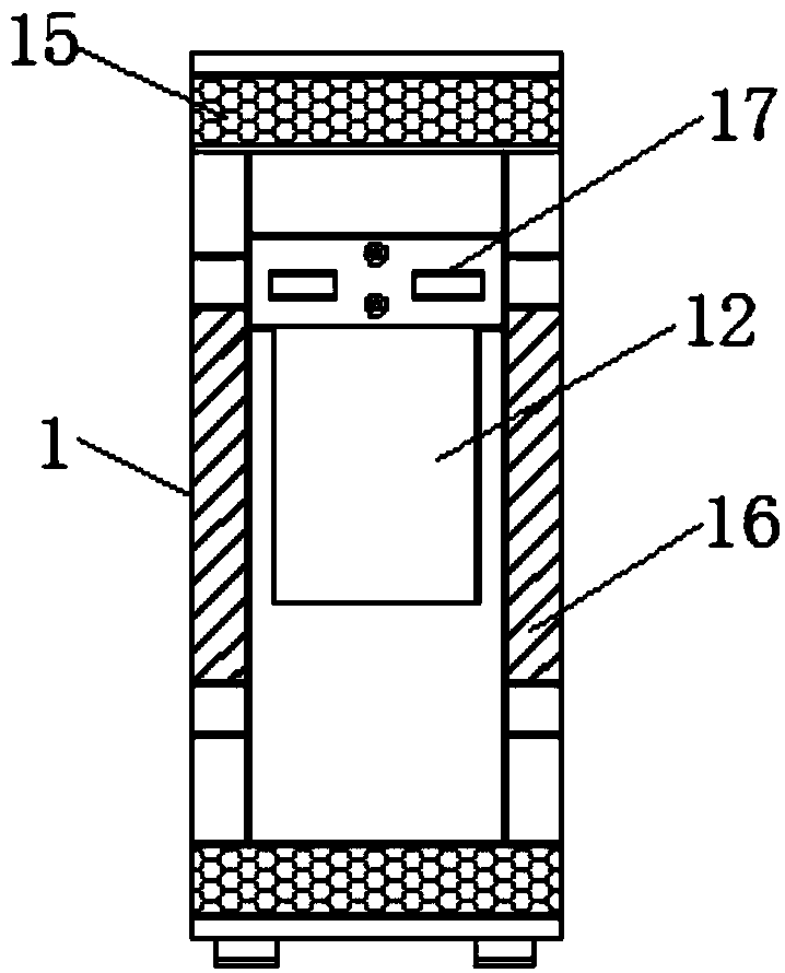 Computer shell with dustproof and heat dissipation functions