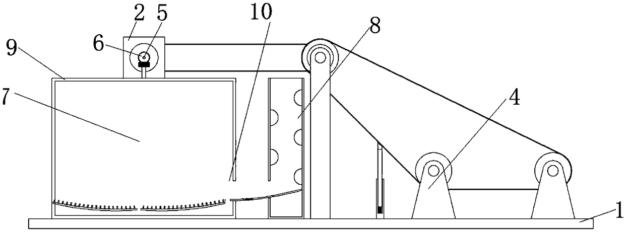 Preserved duck egg mud cleaning machine