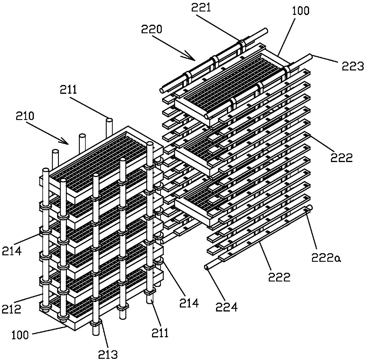 Seven-kneading and eight-drying preliminary processing system