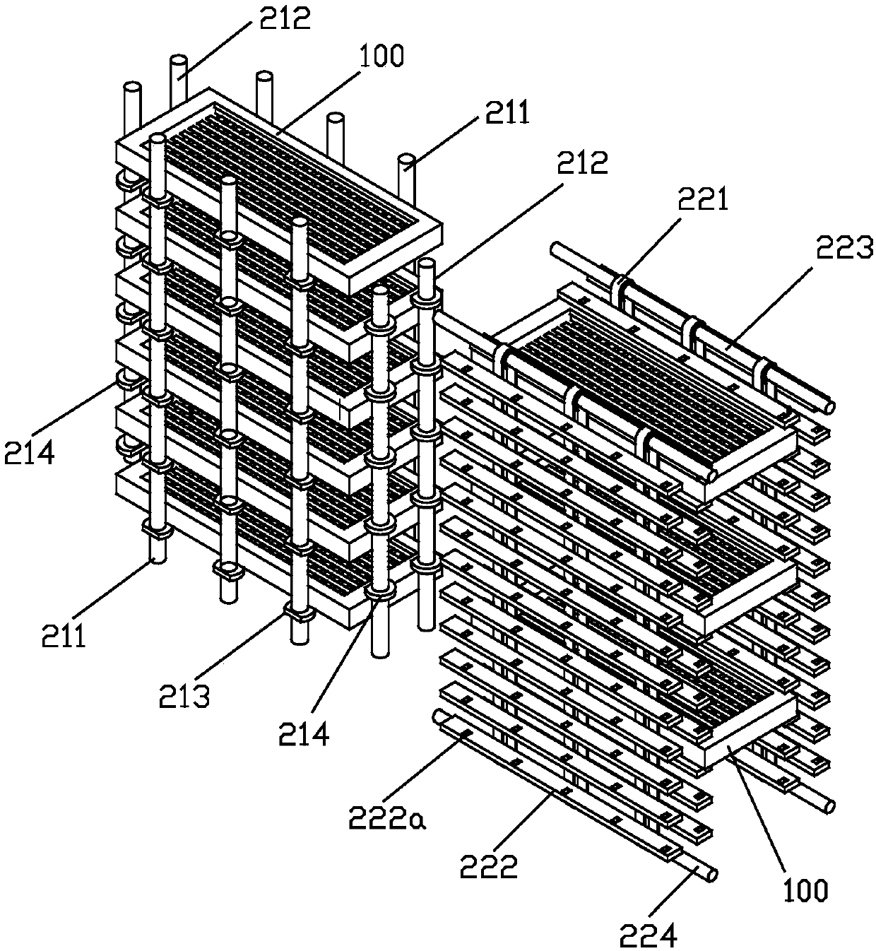 Seven-kneading and eight-drying preliminary processing system