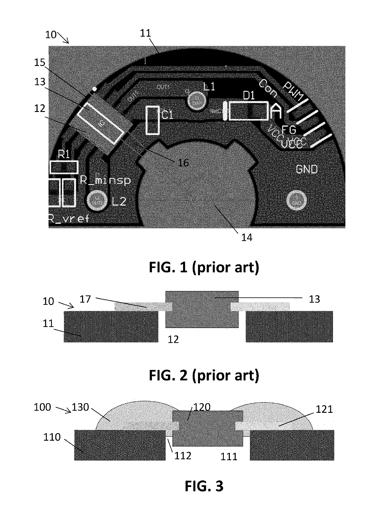 Reinforced electronic device for an electrical motor