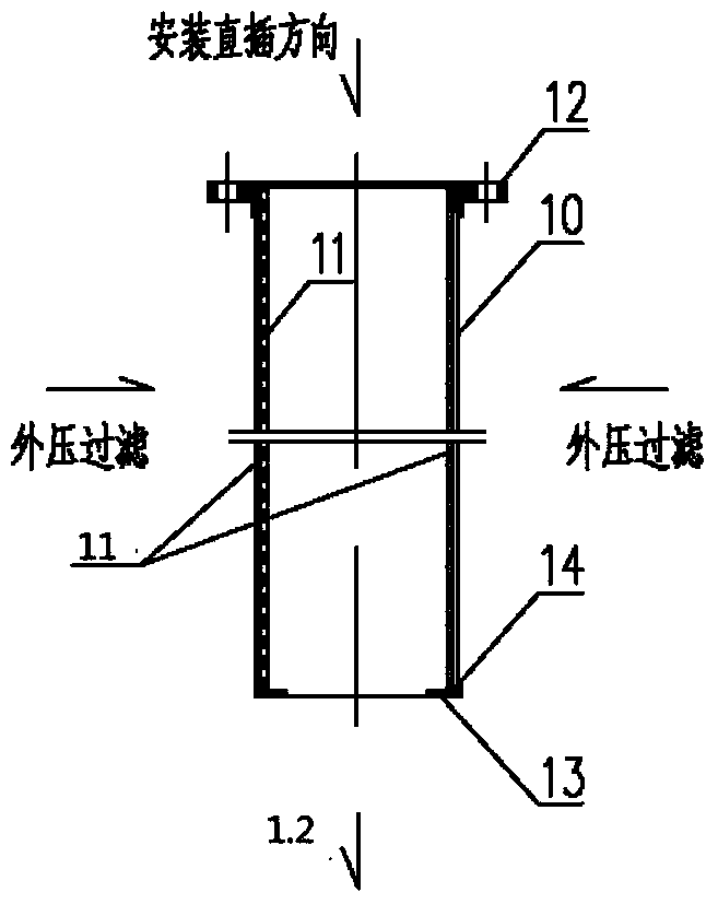 Horizontal pipeline sewage blocking device and sewage reuse system