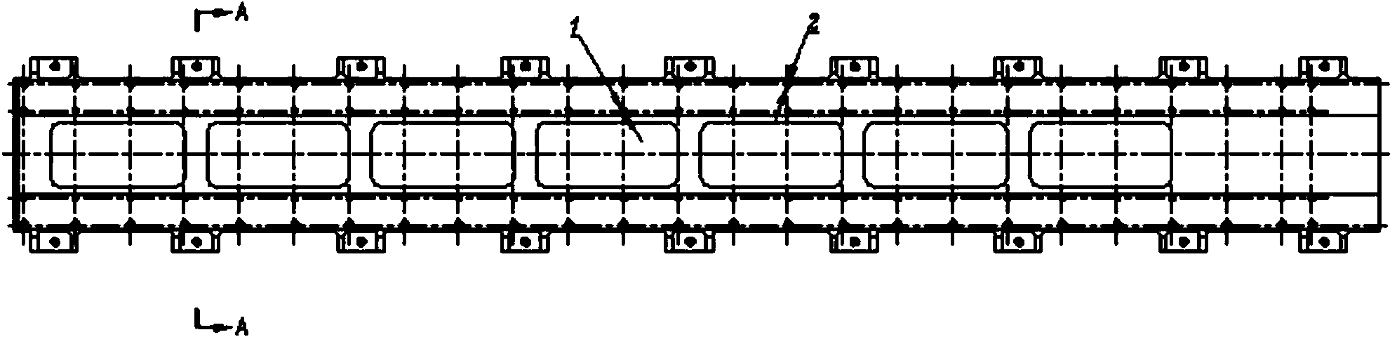 Processing and assembling method for linear combined guide rail of box body