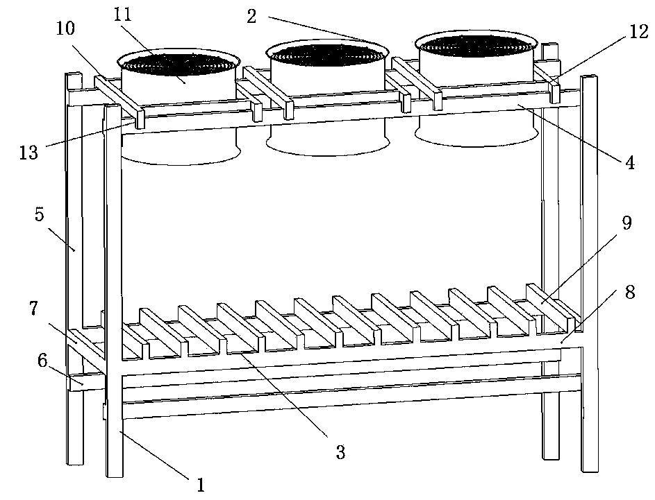 Air cooling device for heat treatment of workpiece