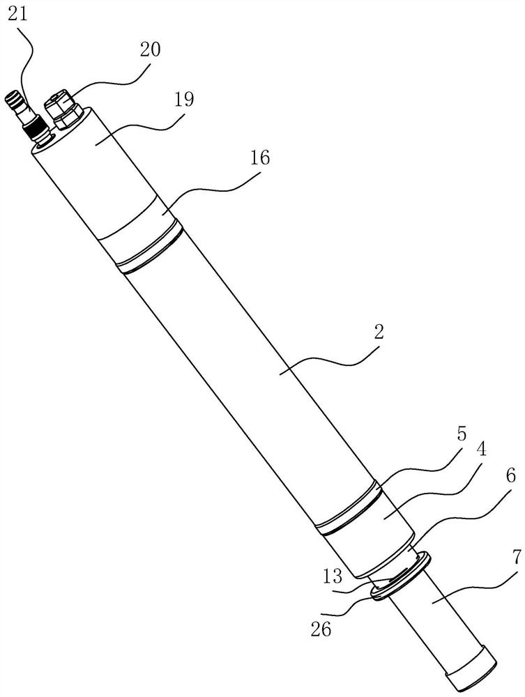 Liquid spraying device for bore maintenance and maintenance system