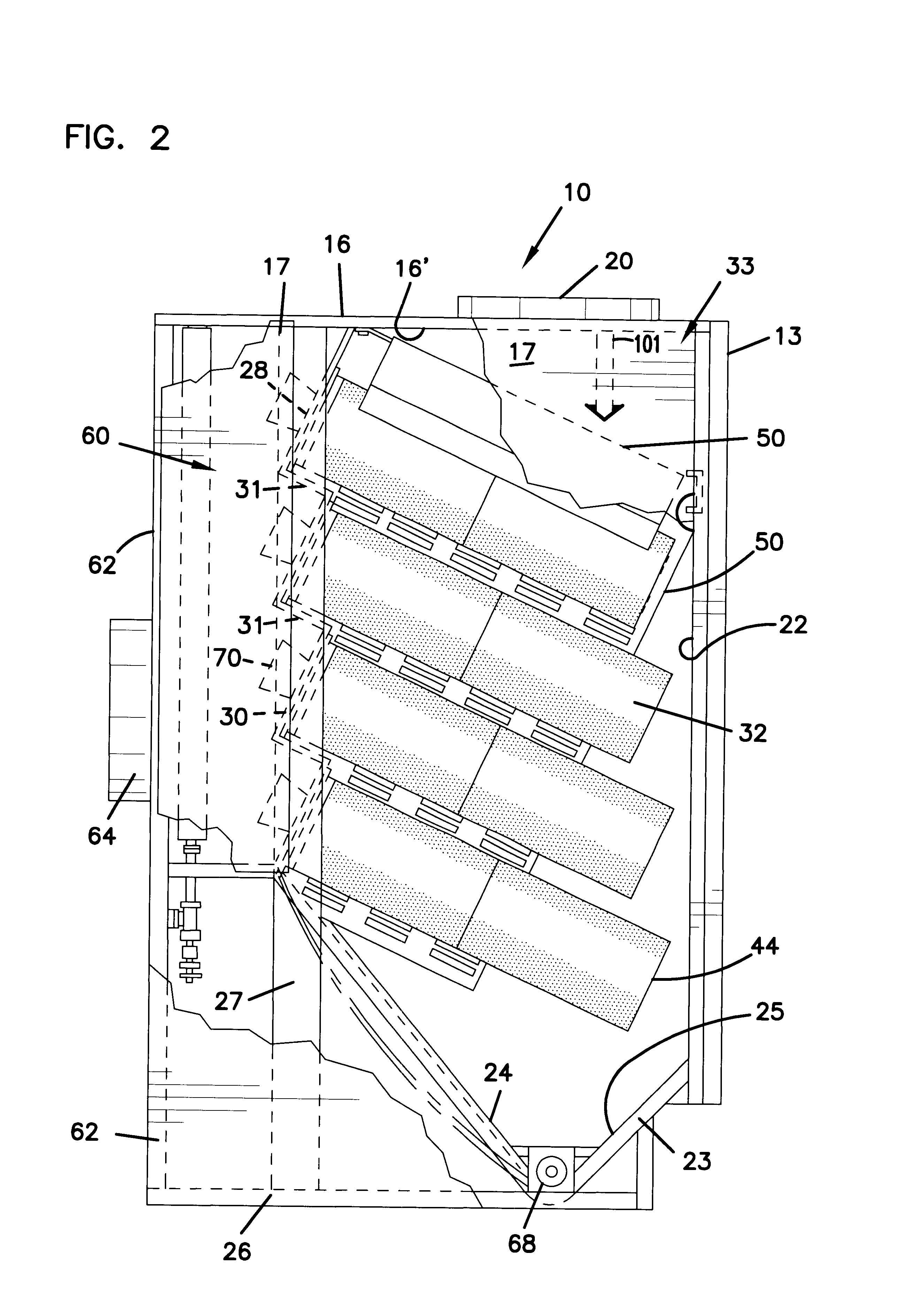 Air filter assembly having non-cylindrical filter elements, for filtering air with particulate matter