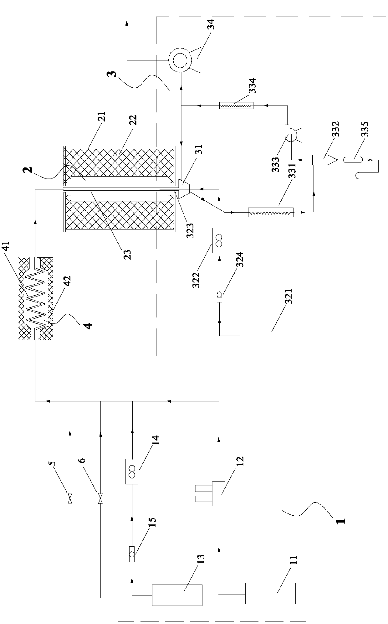 Steam pyrolysis simulation experiment device and process