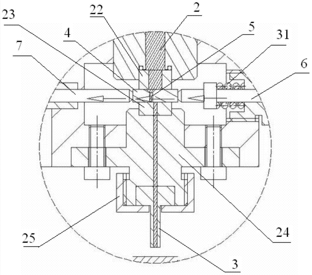 Sliding type piezoelectric valve used for discharging particle-contained liquid