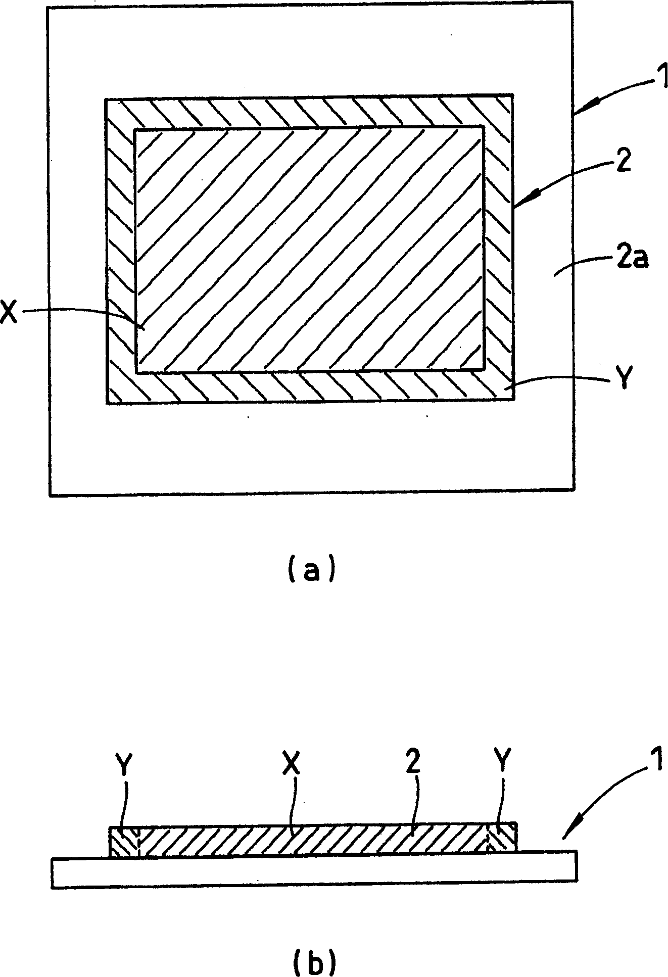 Resin relief plate for forming film