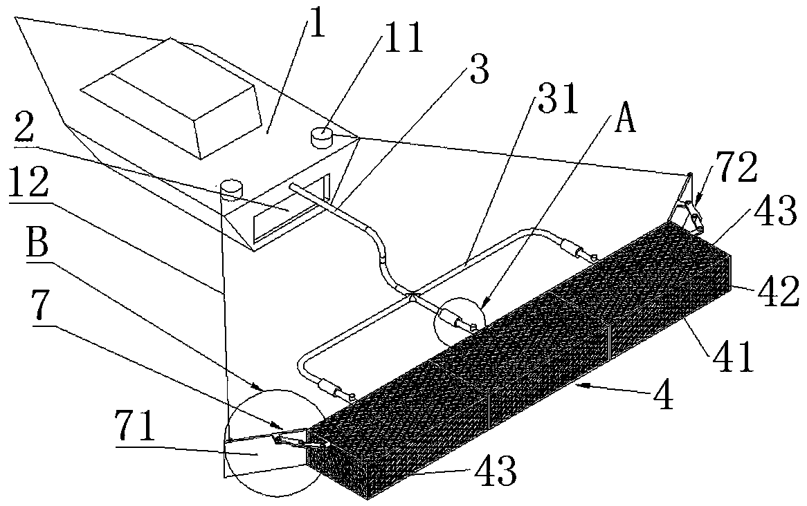 Offshore oil recycling device and use method thereof