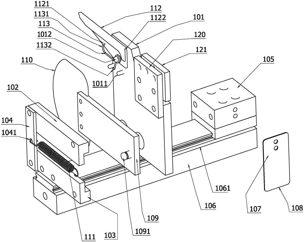 Mechanical automatic tracking winding displacement device