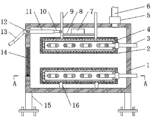 Wood board drying device with low noise