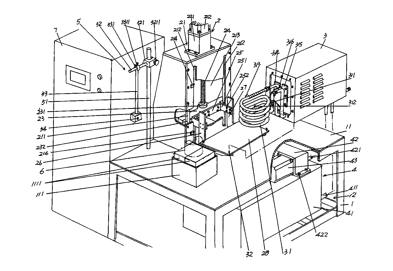 Glass die heating device