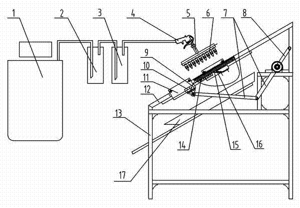 Integrated device for beewax cutting and jelly collecting for obtaining royal jelly
