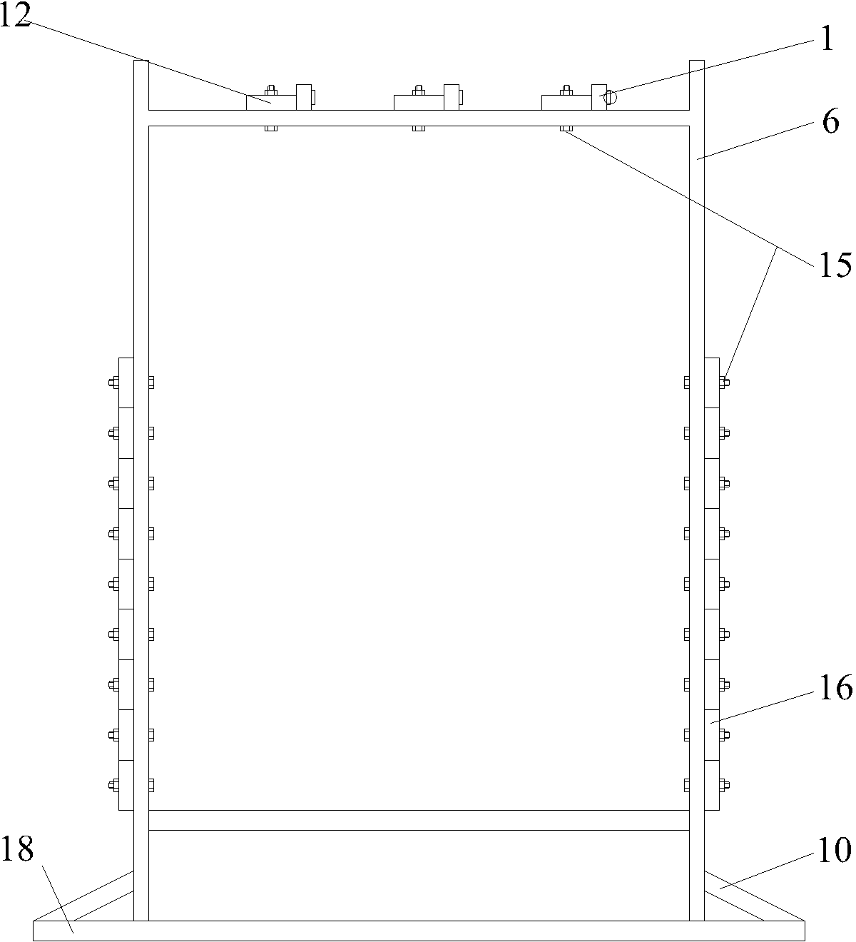 A mine three-dimensional physical simulation coal seam mining roof movement monitoring method