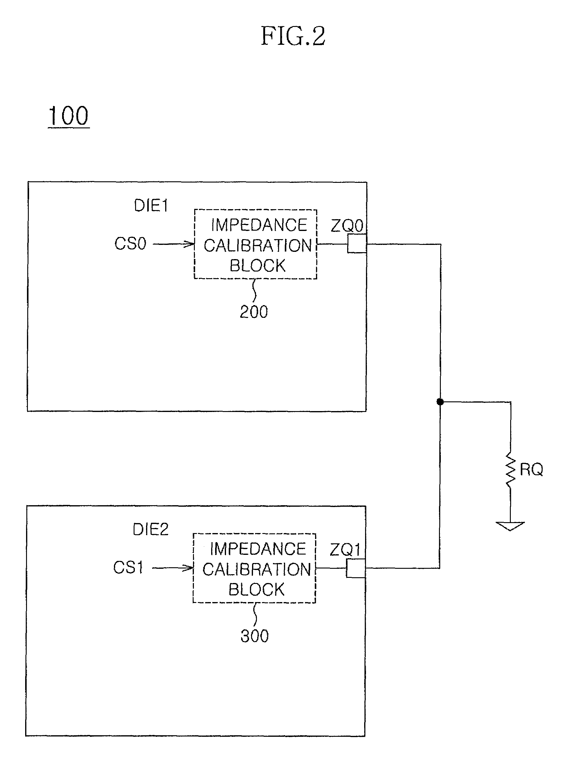 Circuit for calibrating impedance and semiconductor apparatus using the same