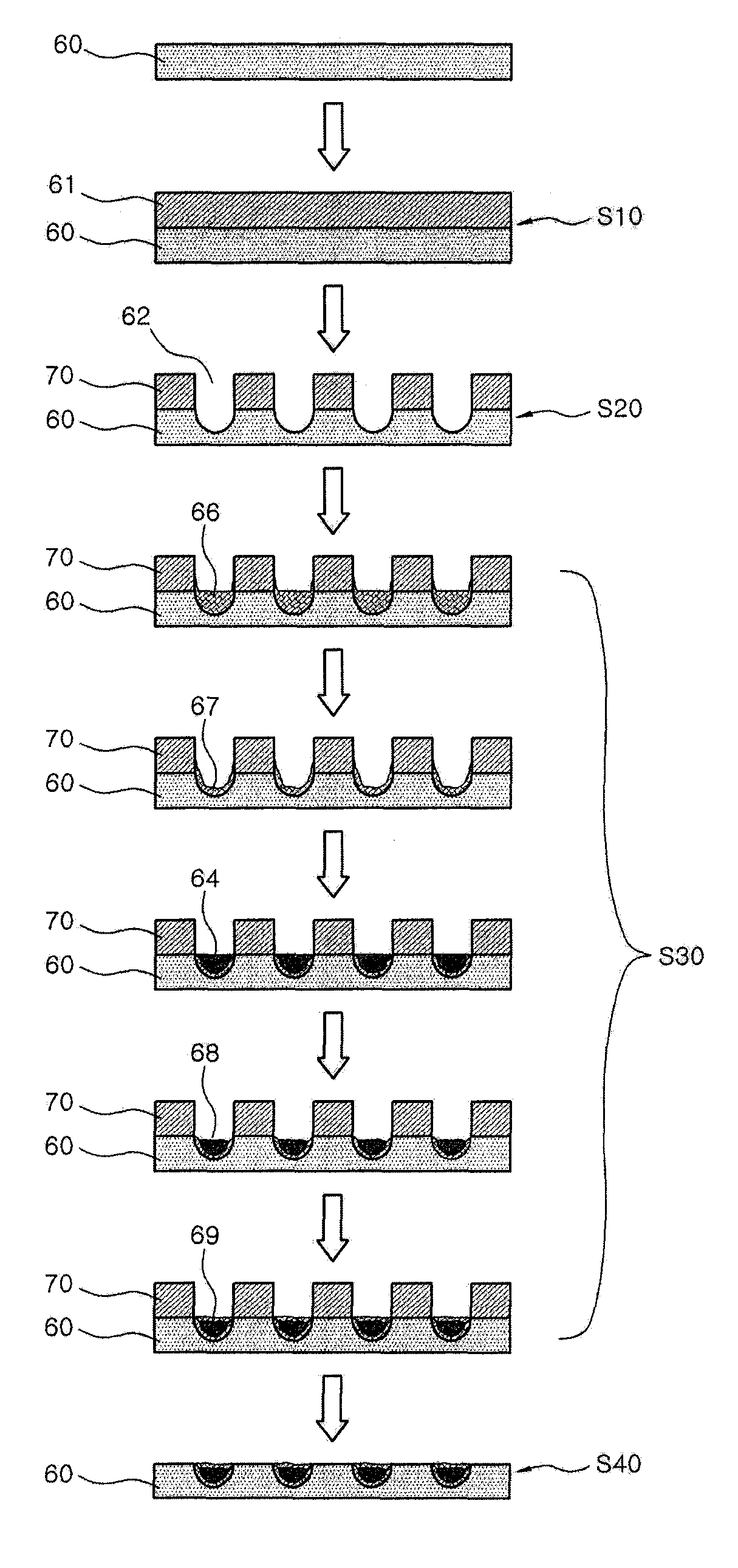 Method for fabricating blackened conductive patterns