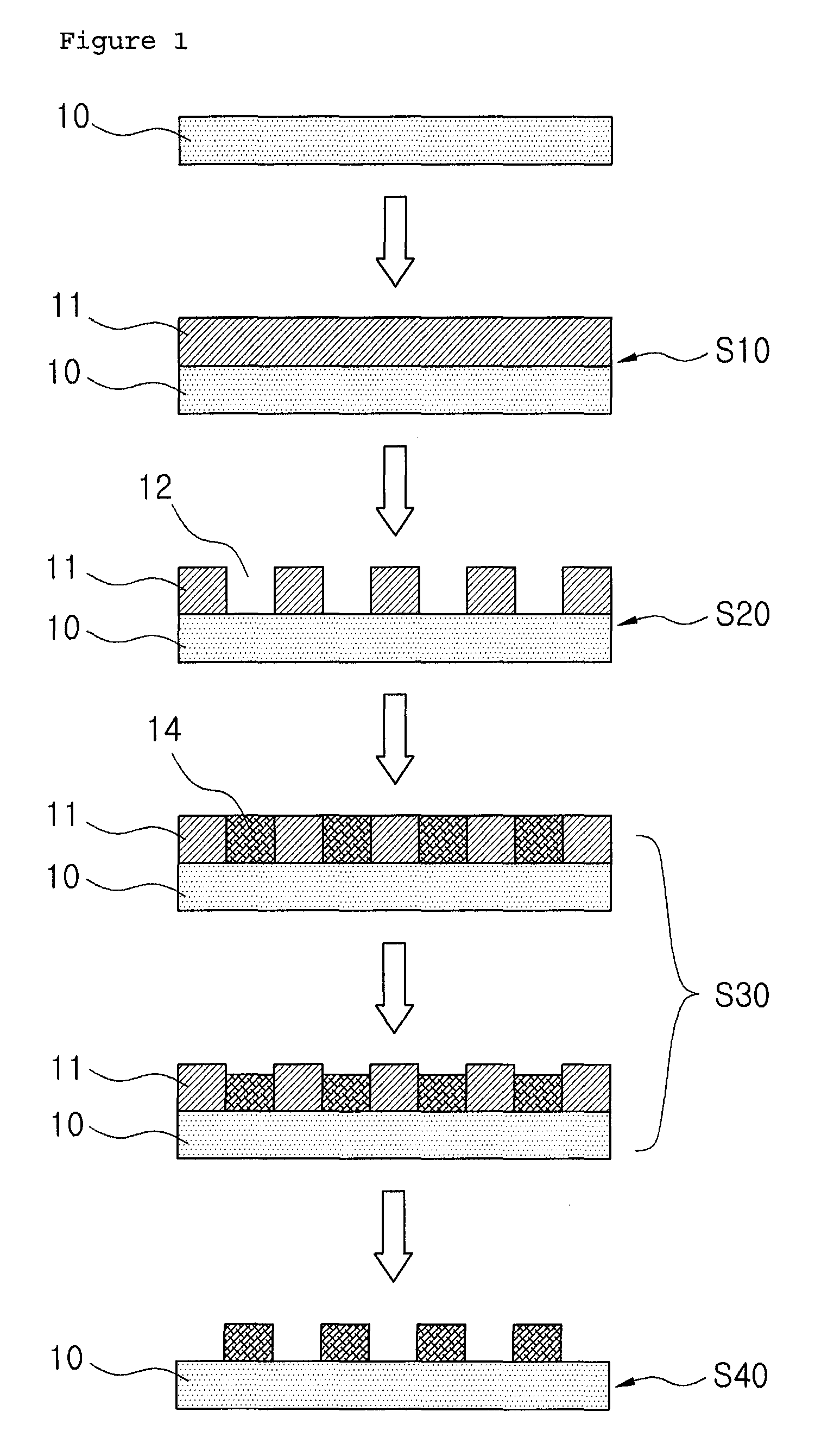 Method for fabricating blackened conductive patterns