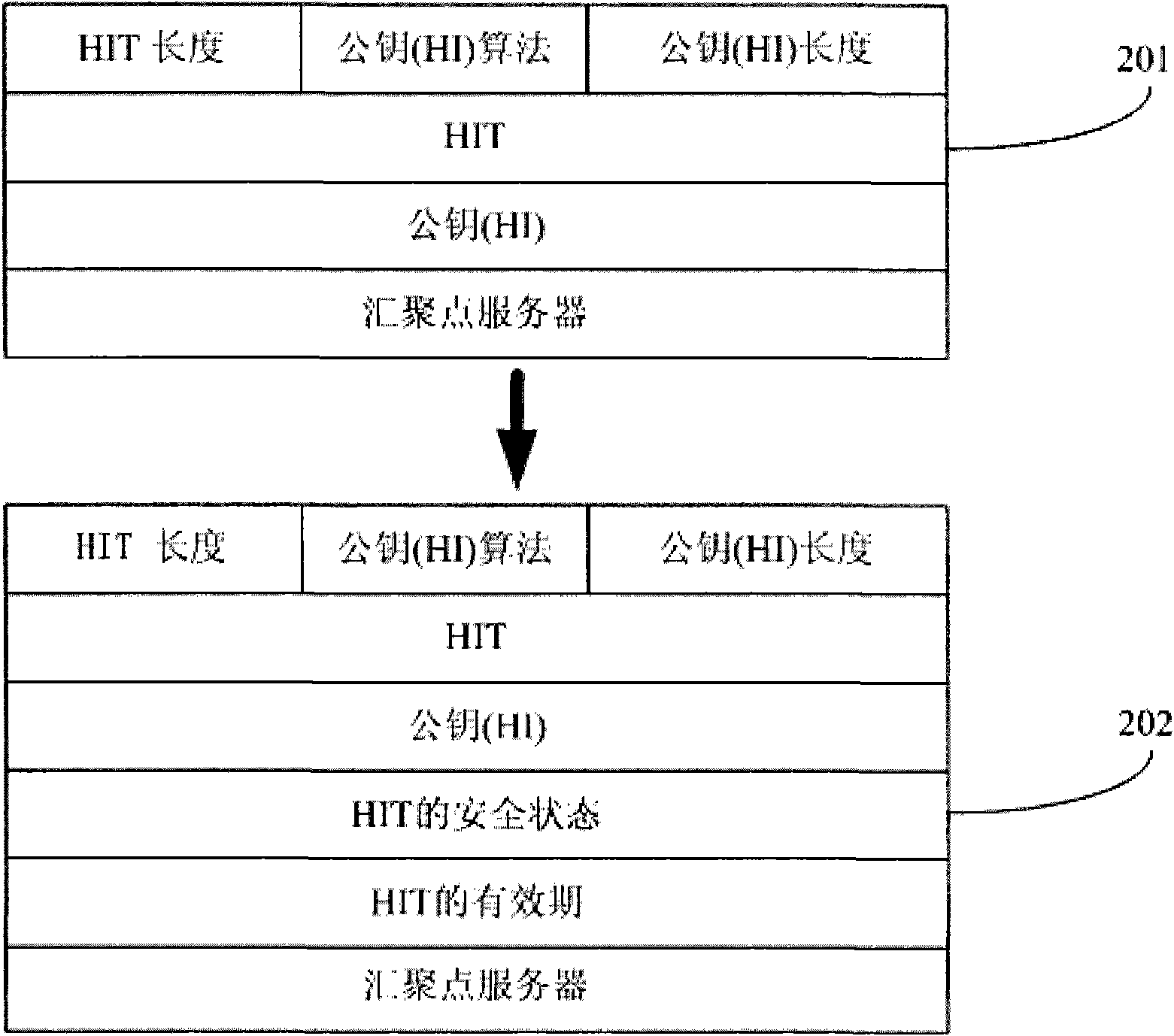 Security assurance method and security management server of host identity tag