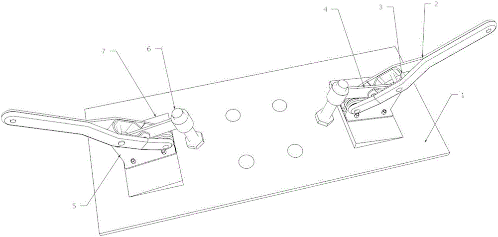 Self-locking steel rail fixing device