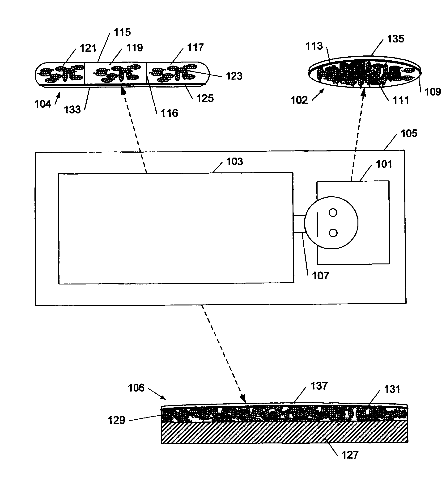 Sleeping devices comprising a combination of down filling and a temperature regulating material