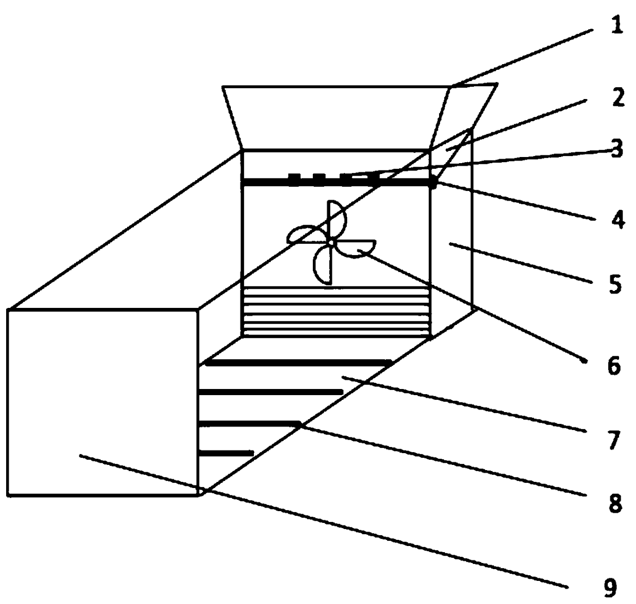 Separating device and recovery method of crystalline silicon photovoltaic module