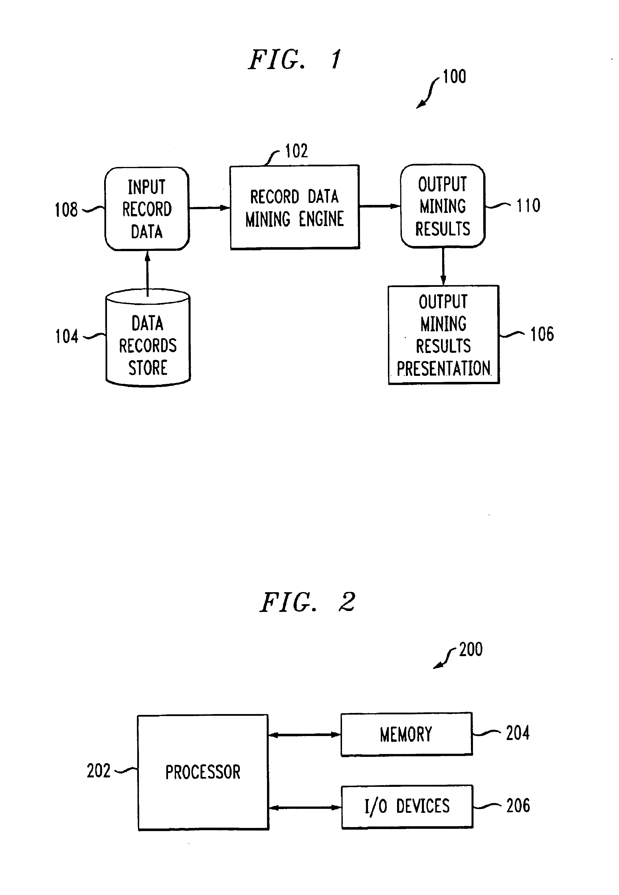 Method and apparatus for data mining to discover associations and covariances associated with data