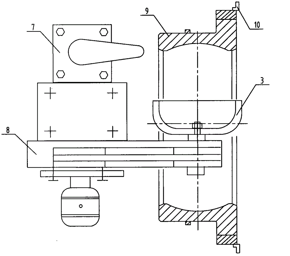 A method and device for grinding a spherical surface on an ordinary lathe