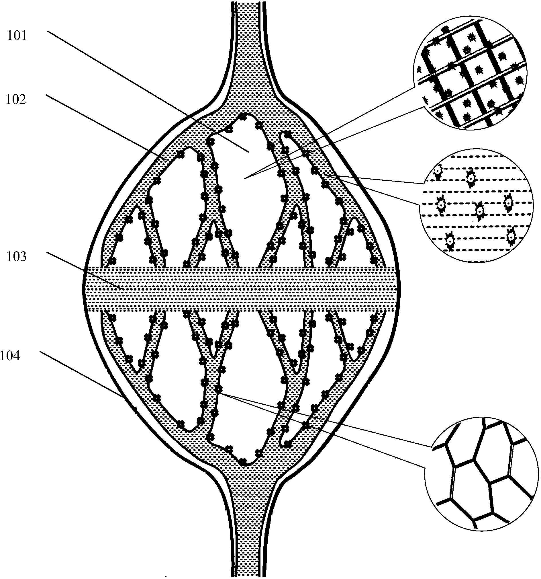 Vascularizing tissue structure with microfluid passage and preparation method thereof