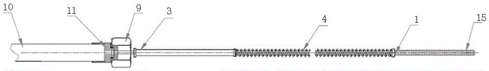 Separate elastic temperature sensor