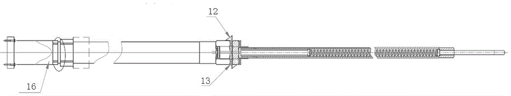 Separate elastic temperature sensor