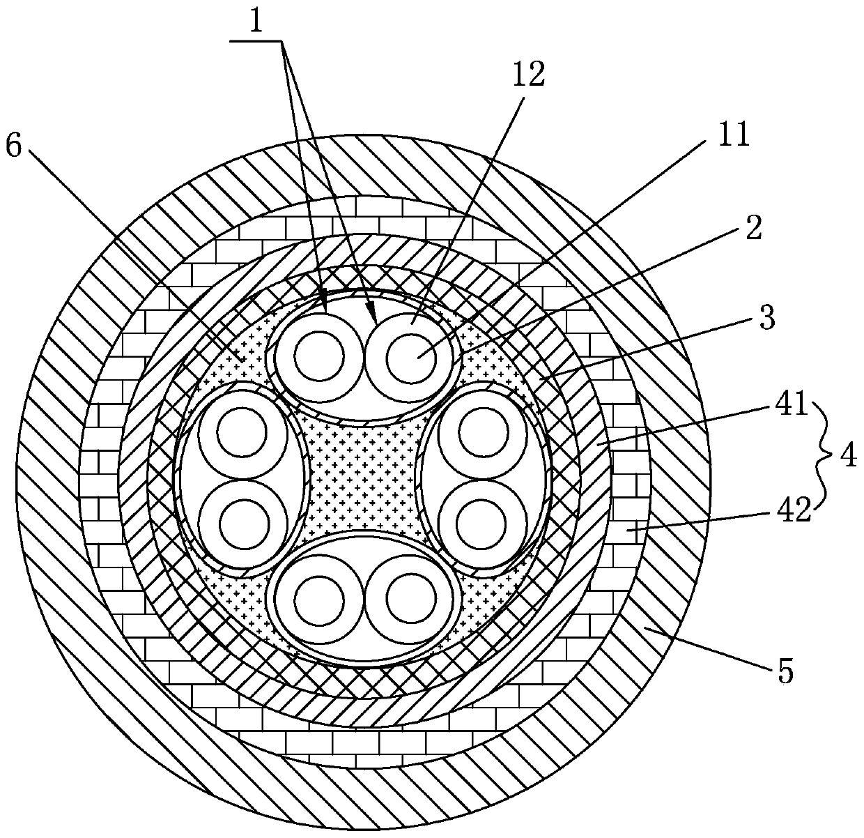 A network cable for drag chain system